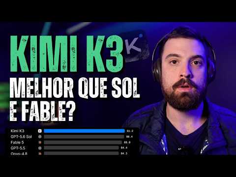 Capa do vídeo: Kimi K3 vs GPT 5.6 vs Fable 5: qual fez o melhor trabalho?
